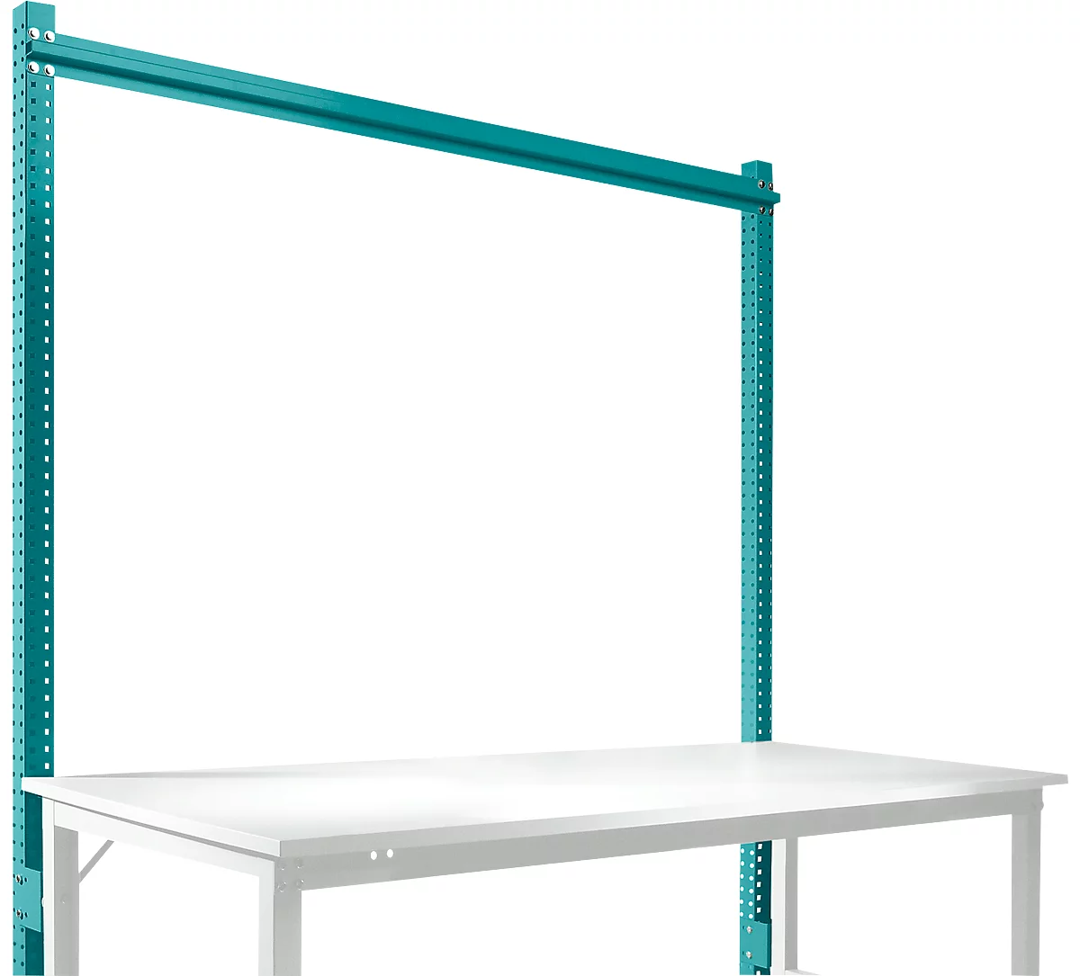 Estructura pórtica adicional, mesa básica STANDARD sistema mesa de trabajo/banco de trabajo UNIVERSAL/PROFI, 1750 mm, azul agua