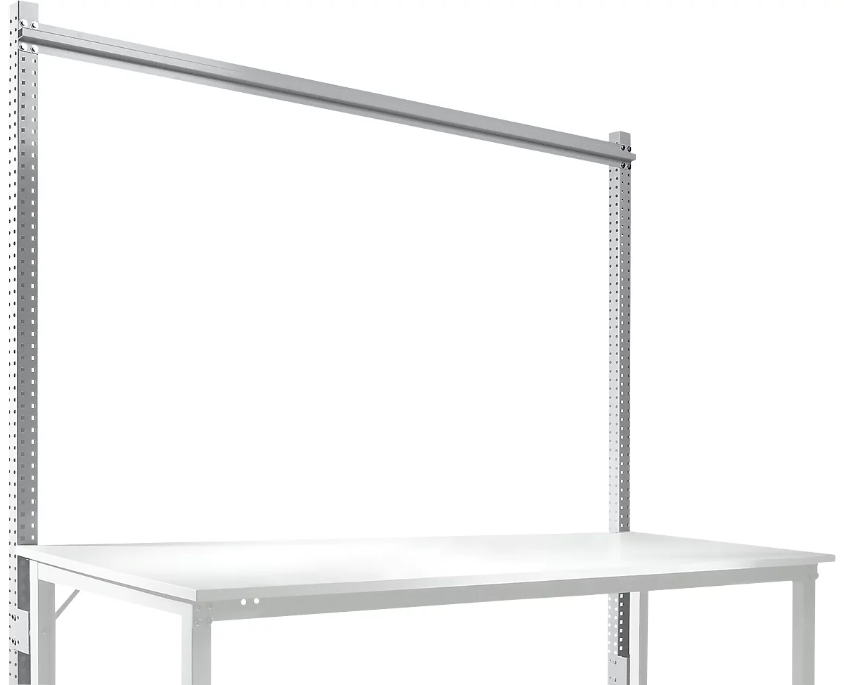 Estructura pórtica adicional, mesa básica STANDARD sistema mesa de trabajo/banco de trabajo UNIVERSAL/PROFI, 2000 mm, aluminio plateado