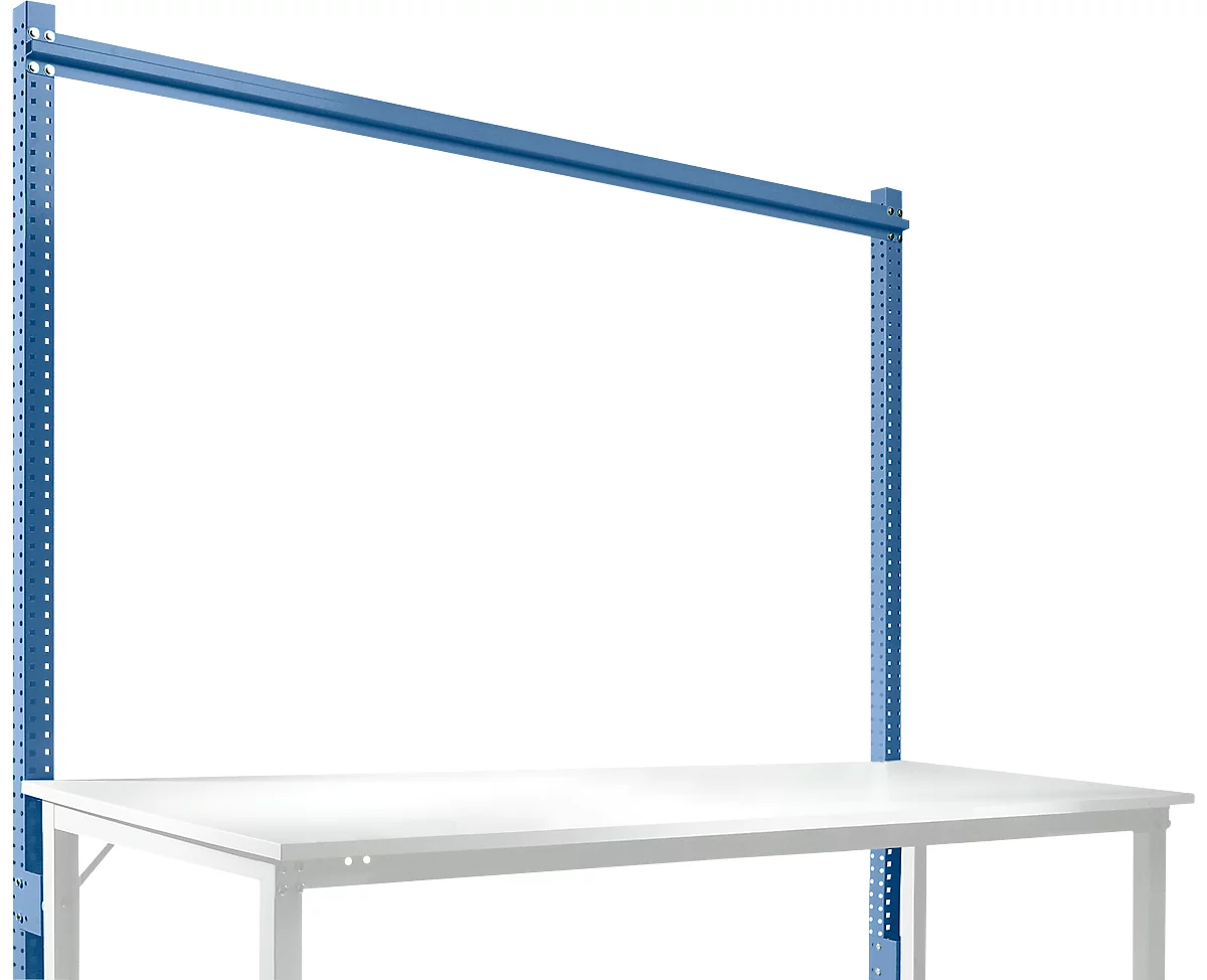 Estructura pórtica adicional, mesa básica STANDARD sistema mesa de trabajo/banco de trabajo UNIVERSAL/PROFI, 2000 mm, azul brillante