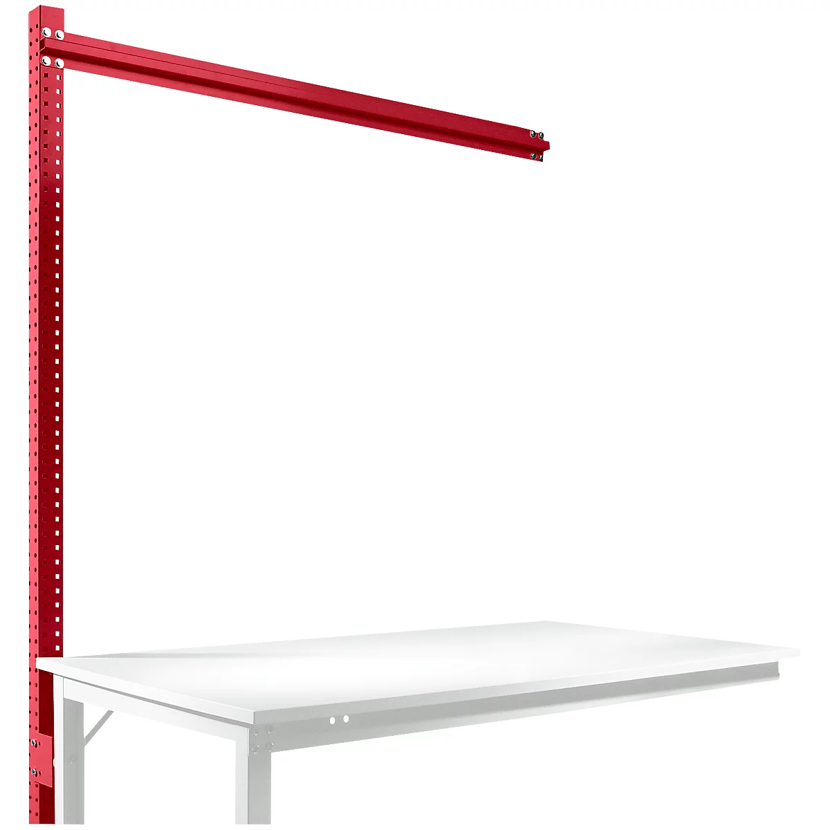 Estructura pórtica adicional, Mesa de extensión SPEZIAL sistema mesa de trabajo/banco de trabajo UNIVERSAL/PROFI, 1500 mm, rojo rubí