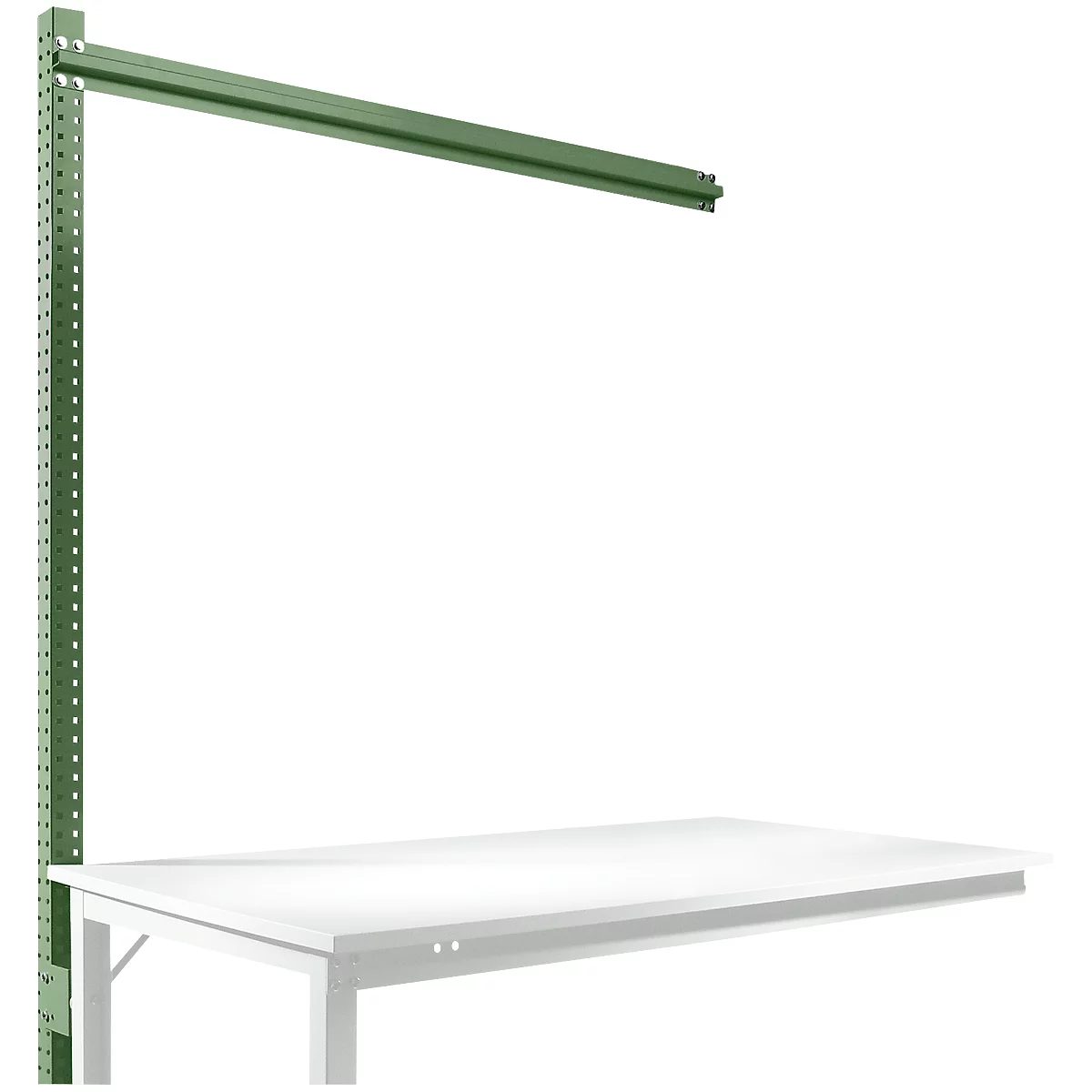 Estructura pórtica adicional, Mesa de extensión SPEZIAL sistema mesa de trabajo/banco de trabajo UNIVERSAL/PROFI, 1500 mm, verde reseda