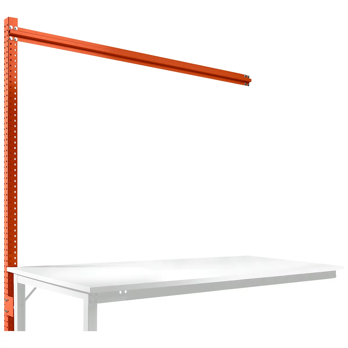 Estructura pórtica adicional, Mesa de extensión SPEZIAL sistema mesa de trabajo/banco de trabajo UNIVERSAL/PROFI, 1750 mm, rojo anaranjado