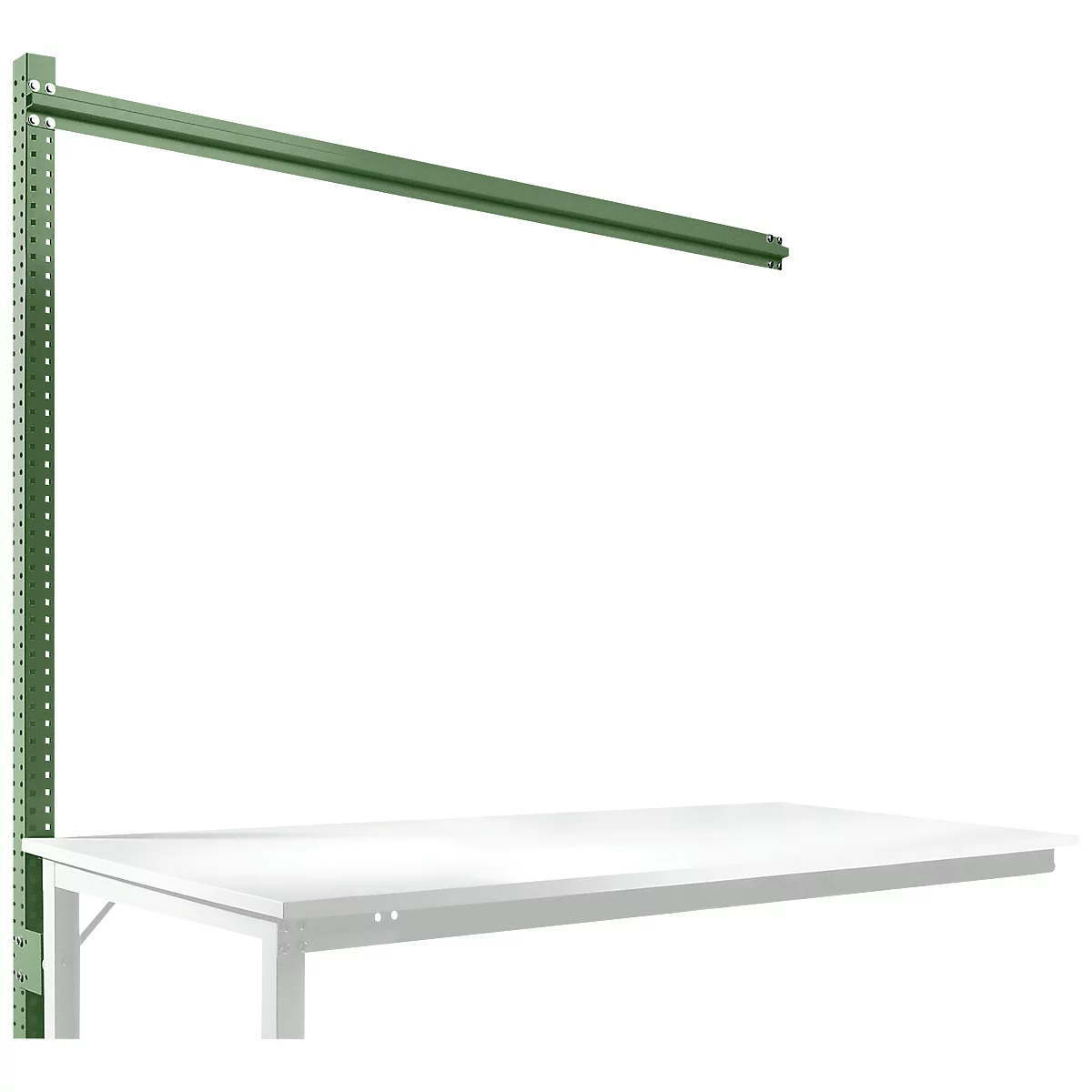 Estructura pórtica adicional, Mesa de extensión SPEZIAL sistema mesa de trabajo/banco de trabajo UNIVERSAL/PROFI, 1750 mm, verde reseda