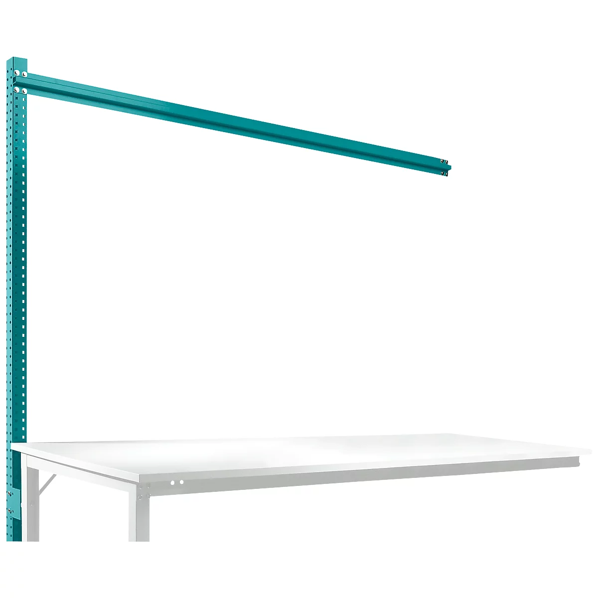 Estructura pórtica adicional, Mesa de extensión SPEZIAL sistema mesa de trabajo/banco de trabajo UNIVERSAL/PROFI, 2000 mm, azul agua