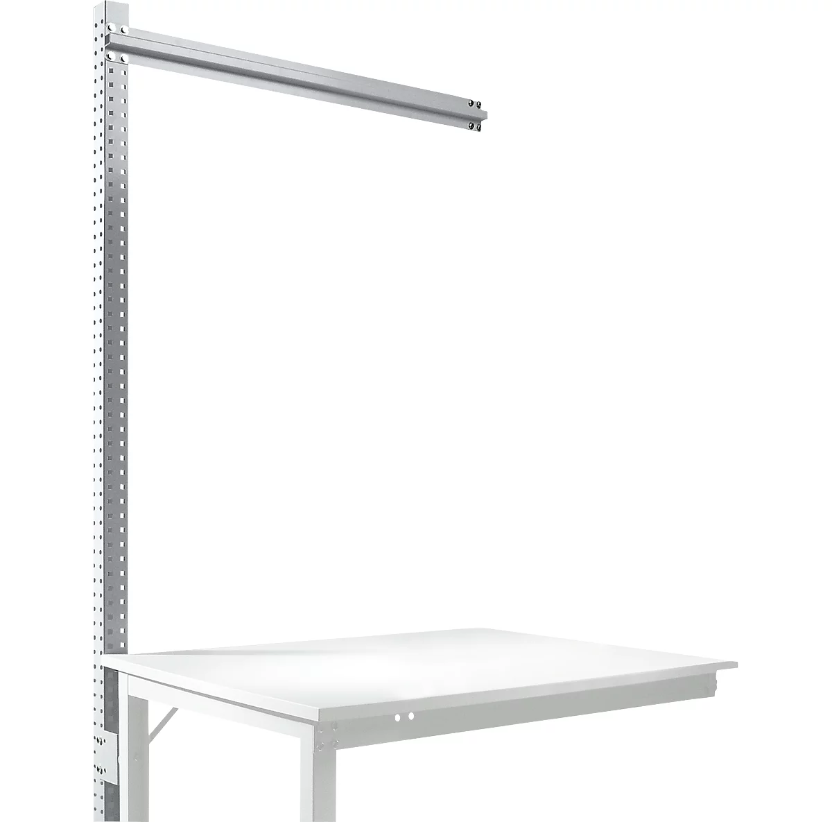 Estructura pórtica adicional para mesa de extensión STANDARD sistema mesa de trabajo/banco de trabajo UNIVERSAL/PROFI, 1250 mm, aluminio plateado