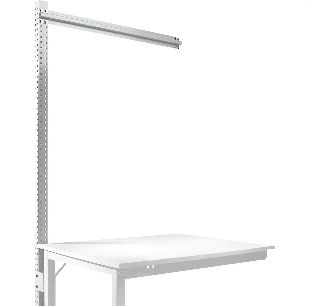 Estructura pórtica adicional para mesa de extensión STANDARD sistema mesa de trabajo/banco de trabajo UNIVERSAL/PROFI, 1250 mm, gris luminoso