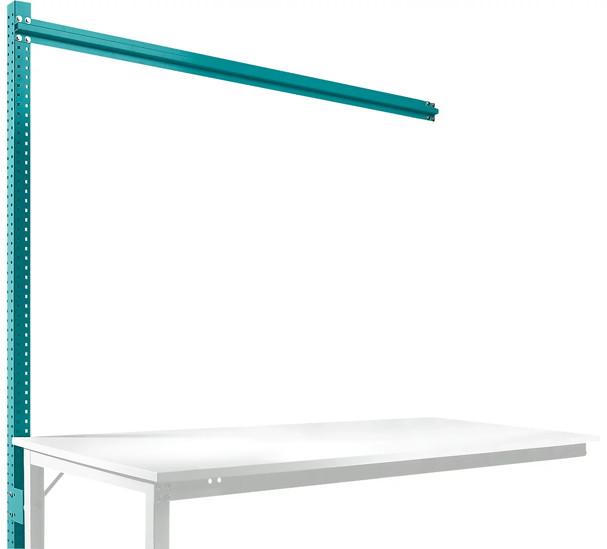 Estructura pórtica adicional para mesa de extensión STANDARD sistema mesa de trabajo/banco de trabajo UNIVERSAL/PROFI, 1750 mm, azul agua
