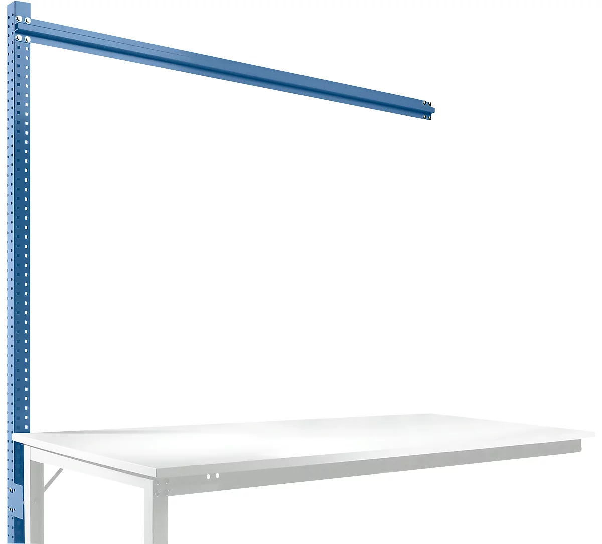 Estructura pórtica adicional para mesa de extensión STANDARD sistema mesa de trabajo/banco de trabajo UNIVERSAL/PROFI, 1750 mm, azul brillante