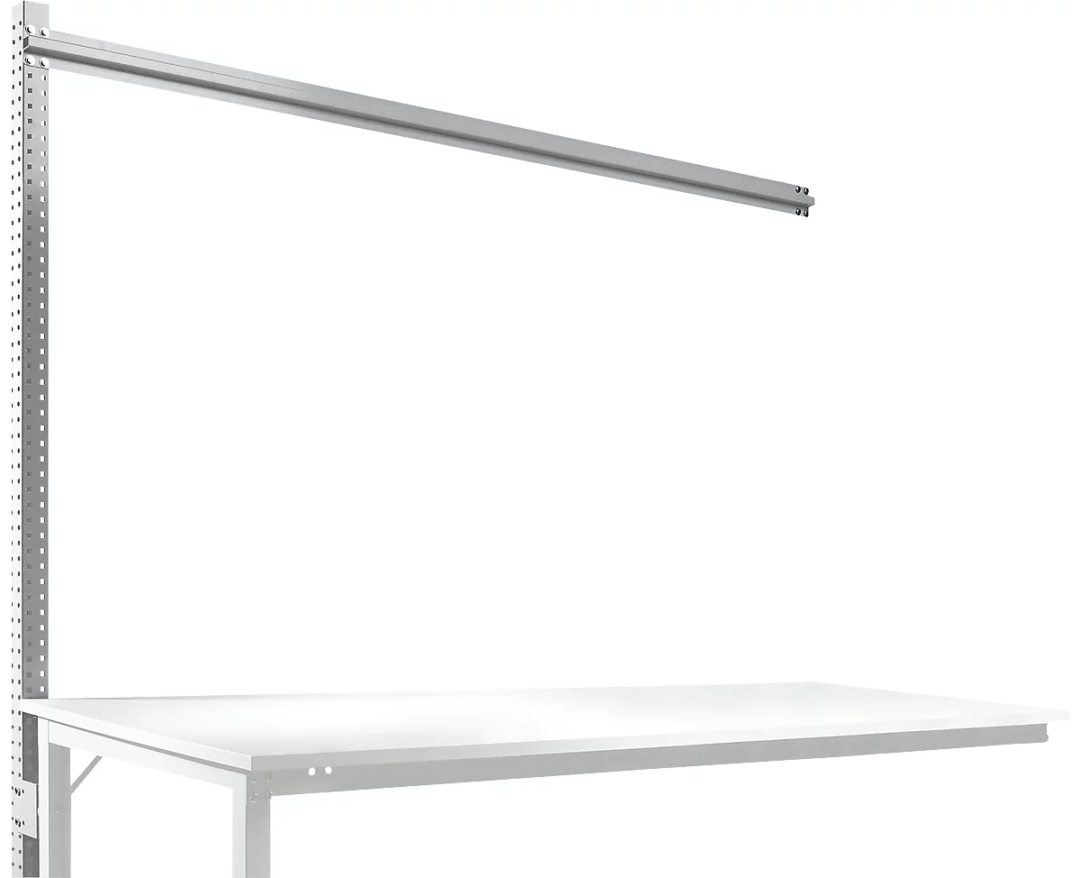 Estructura pórtica adicional para mesa de extensión STANDARD sistema mesa de trabajo/banco de trabajo UNIVERSAL/PROFI, 2000 mm, aluminio plateado