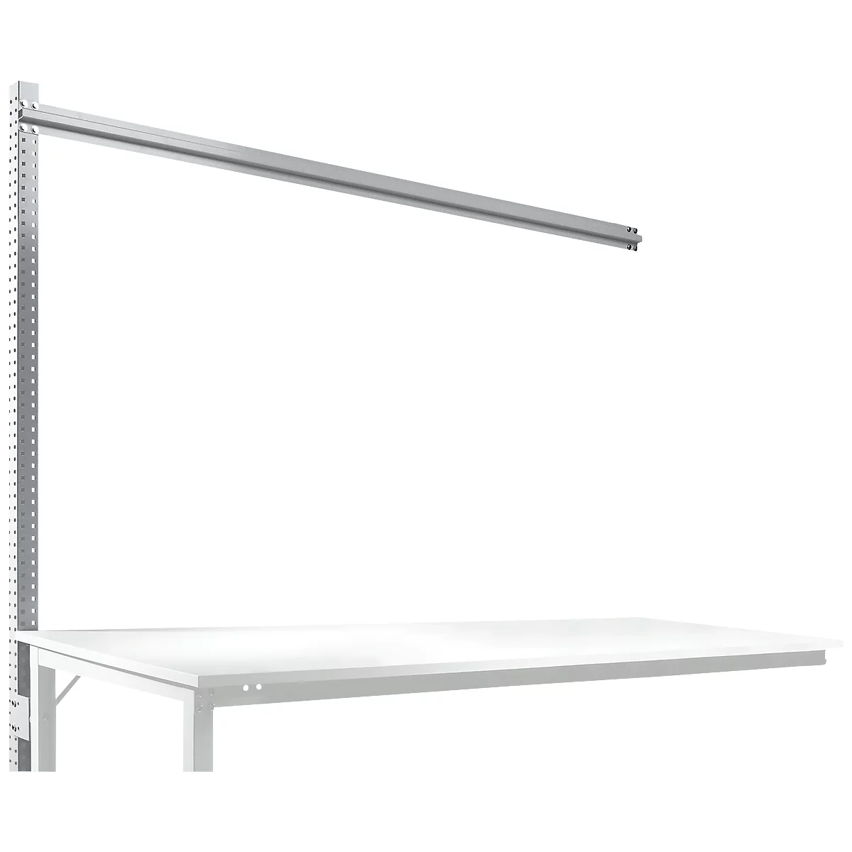 Estructura pórtica adicional para mesa de extensión STANDARD sistema mesa de trabajo/banco de trabajo UNIVERSAL/PROFI, 2000 mm, aluminio plateado