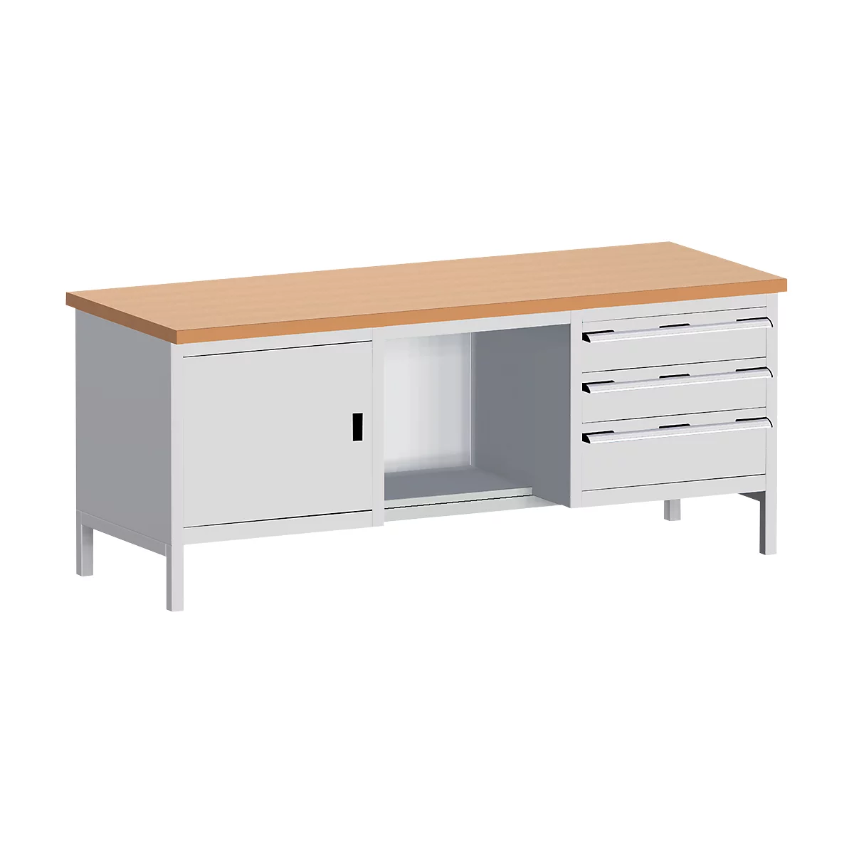 Établi modulaire 2078-2.8, gris clair
