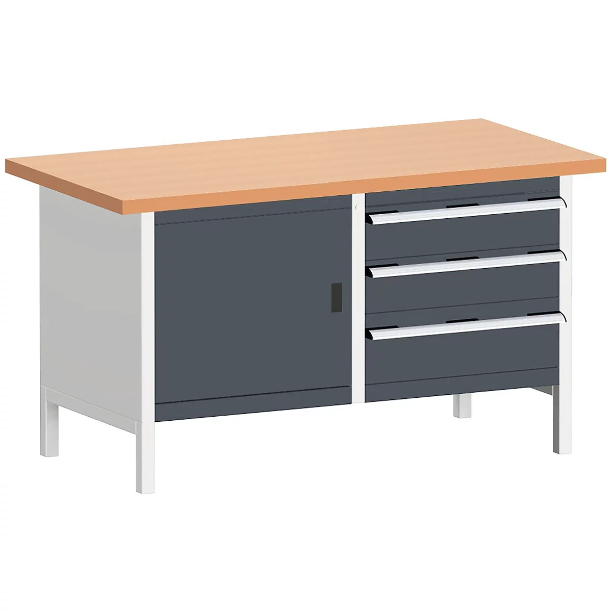 Établi modulaire KW-1578-2.3, RAL 7035/7016