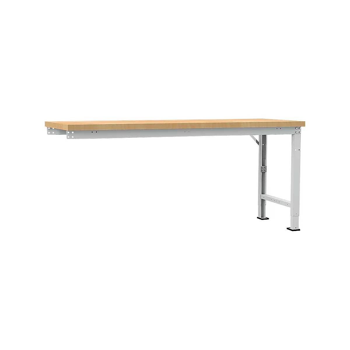 Établi modulaire Profi Spezial Manuflex, plateau de table en multiplex, 2000 x 700 mm, gris clair