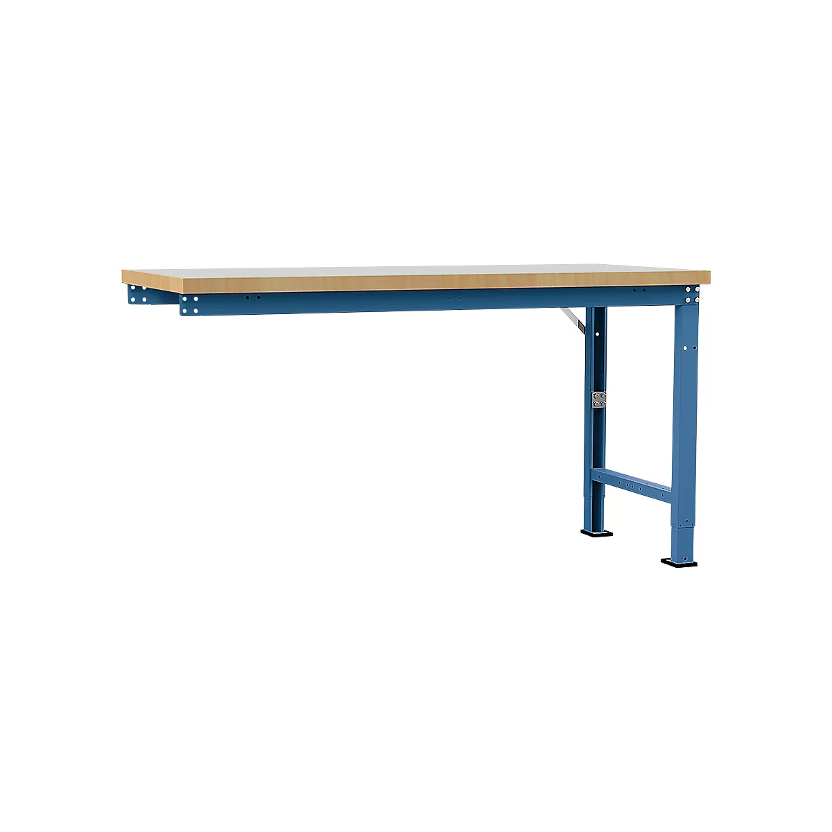 Établi modulaire Profi Spezial Manuflex, plateau de table en plastique, 1750 x 700 mm, bleu brillant
