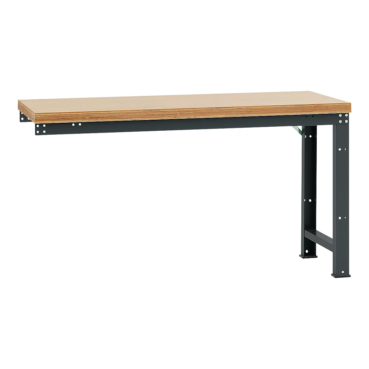 Établi modulaire Profi Standard Manuflex, plateau de table en multiplex, 1750 x 700 mm, anthracite