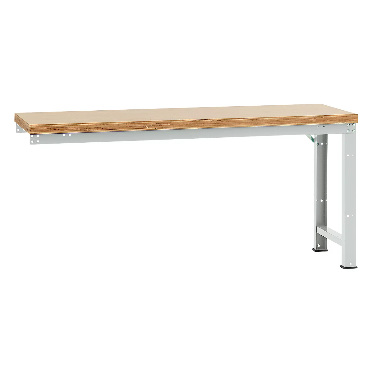 Établi modulaire Profi Standard Manuflex, plateau de table en multiplex, 2000 x 700 mm, gris clair