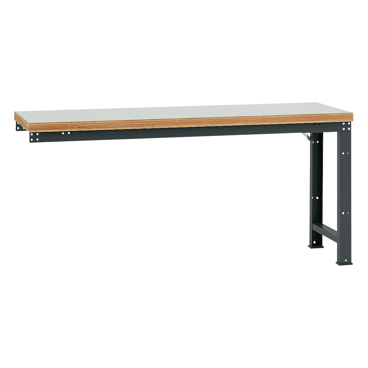 Établi modulaire Profi Standard Manuflex, plateau de table en plastique, 2000 x 700 mm, anthracite