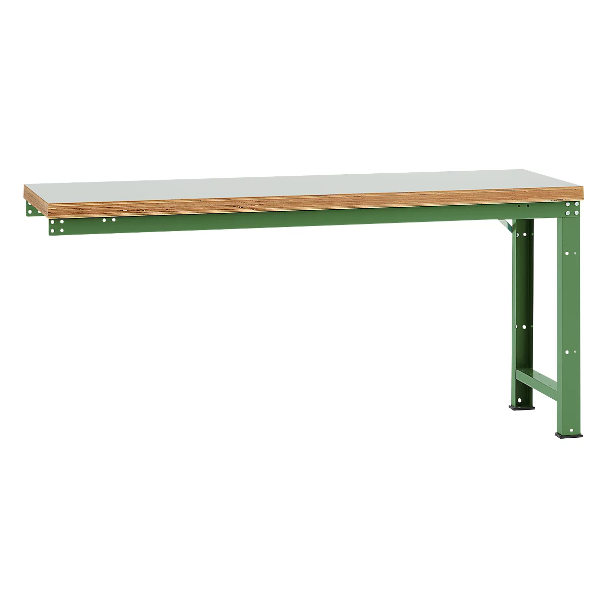 Établi modulaire Profi Standard Manuflex, plateau de table en plastique, 2000 x 700 mm, vert réséda