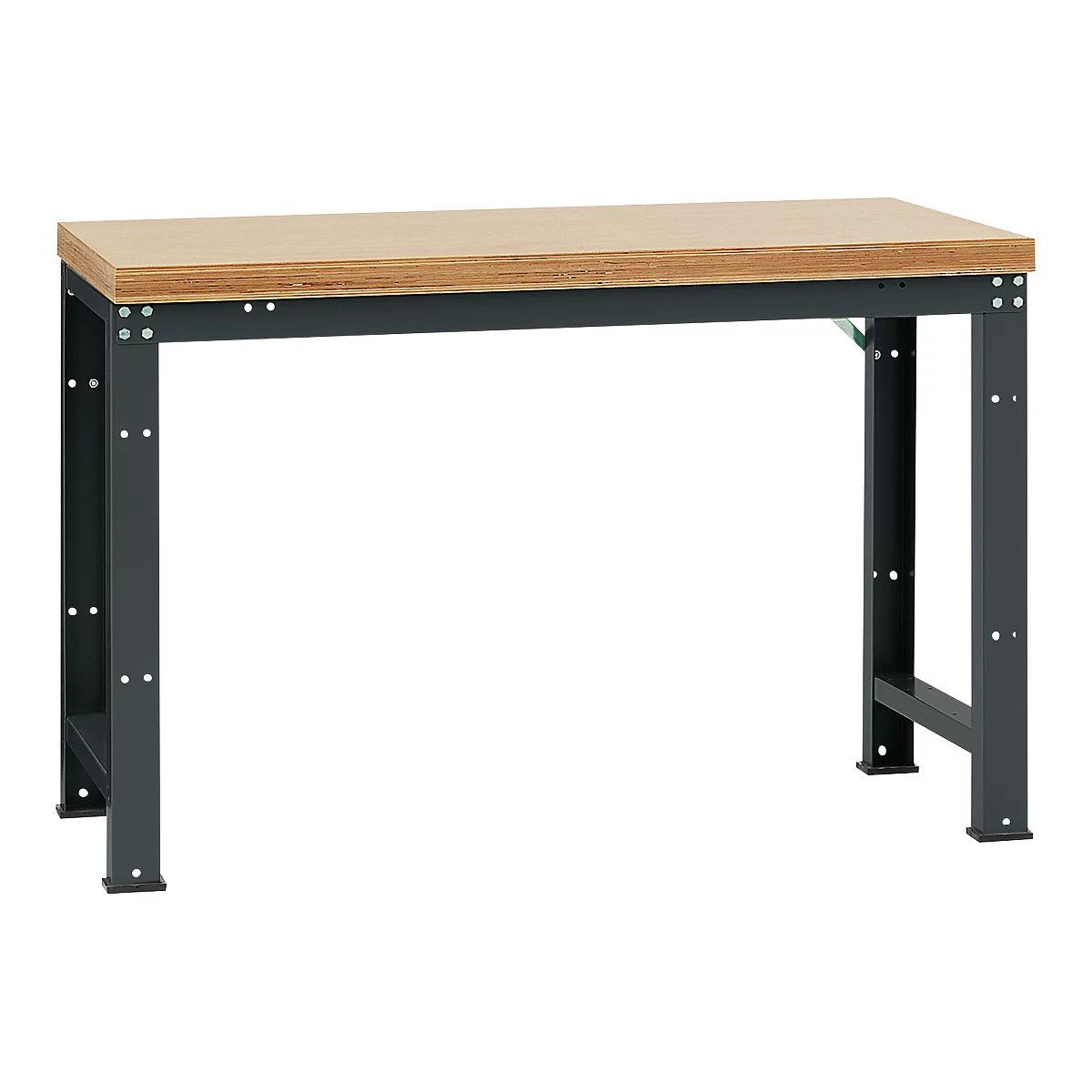 Établi Profi Standard Manuflex, plateau de table en multiplex l. 1500 x P 700, anthracite