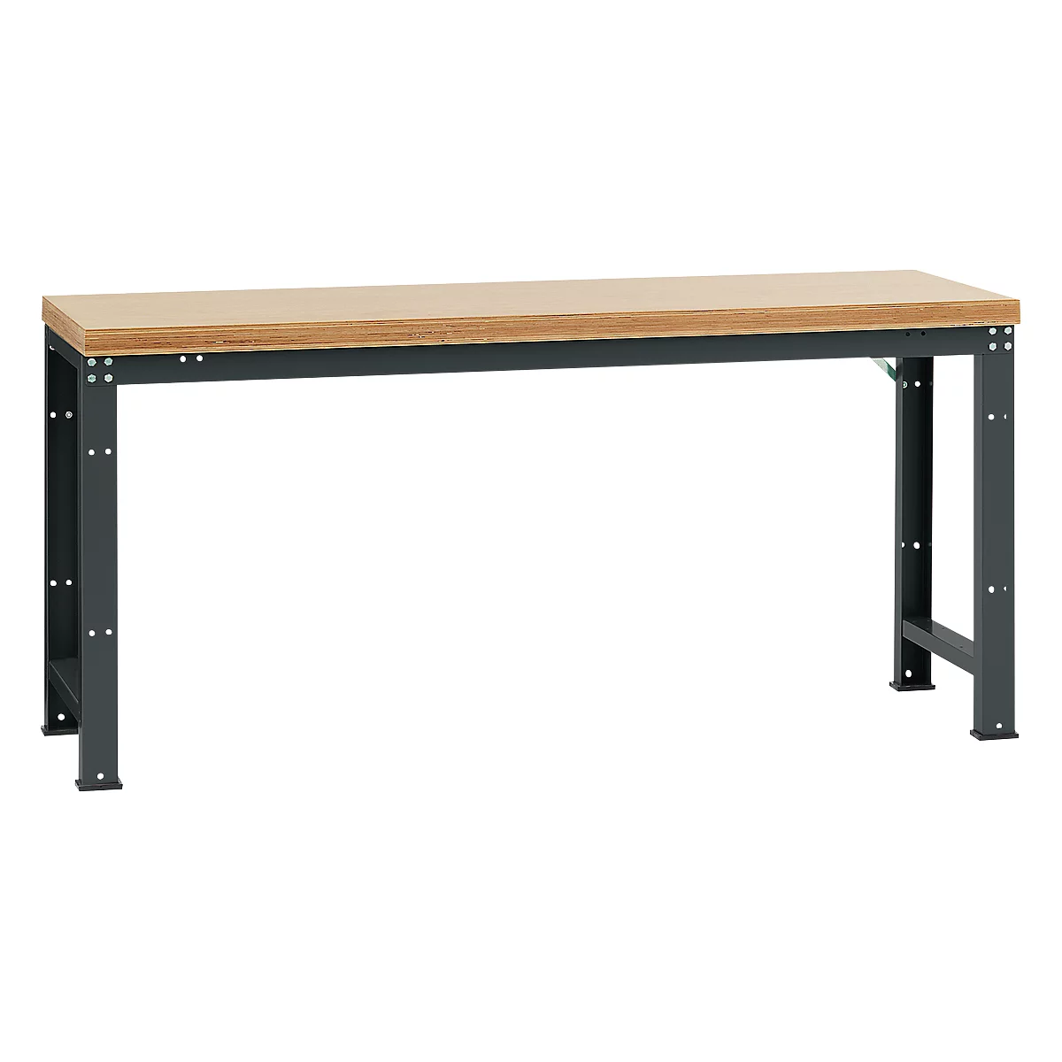 Établi Profi Standard Manuflex, Plateau de table en multiplex l. 2000 x P 700, anthracite