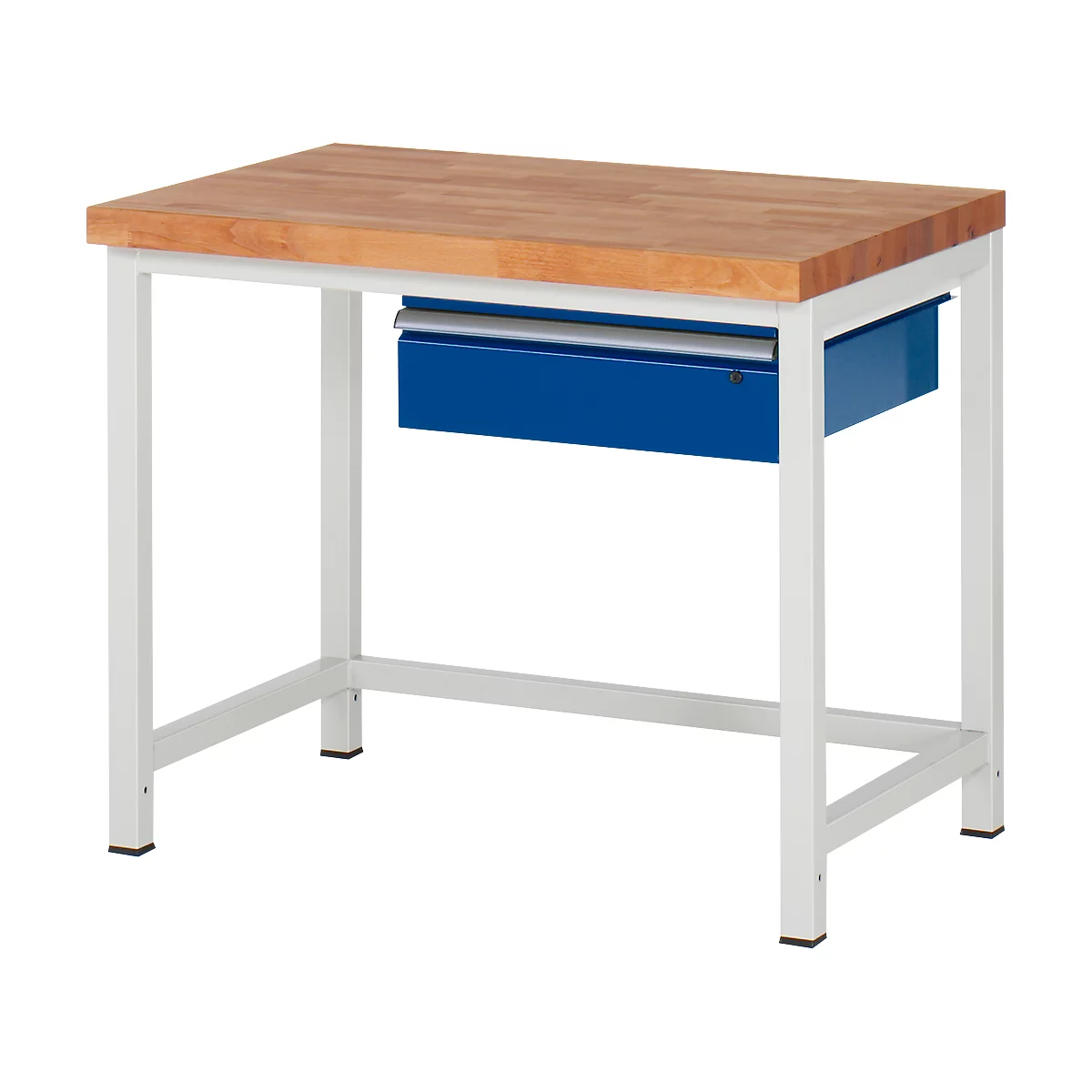 Établi série 8000, fixe, avec tiroir suspendu, l. 1000 x P 700 x H 840 – 1040 mm