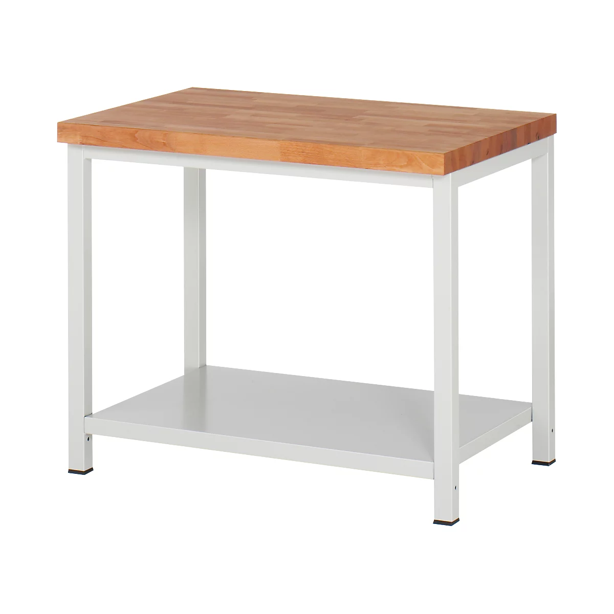Établi série 8000, fixe, tablette en tôle d'acier, l. 1000 x P 700 x H 840 – 1040 mm