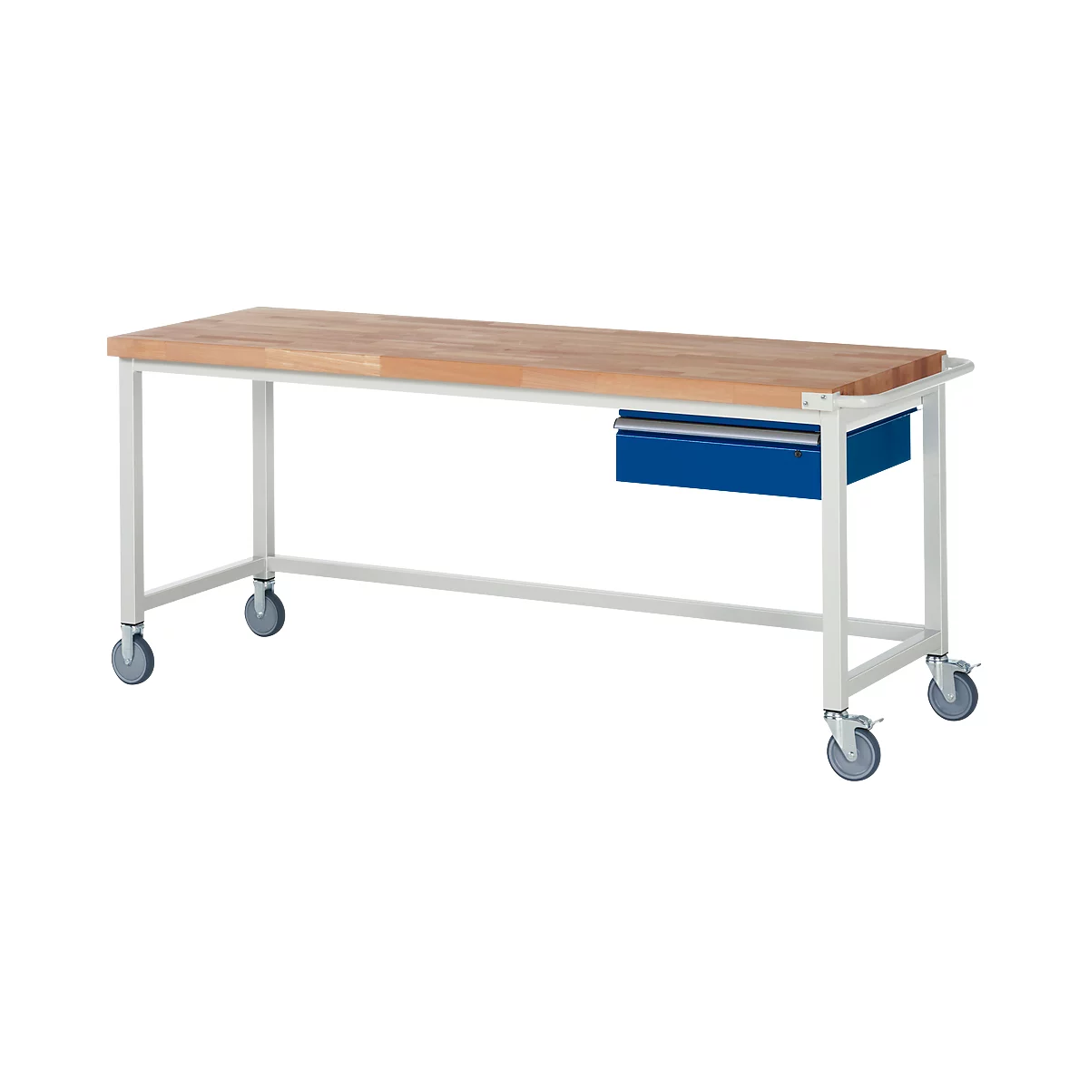 Établi série 8000, mobile, avec tiroir suspendu, l. 2000 x P 700 x H 880 mm