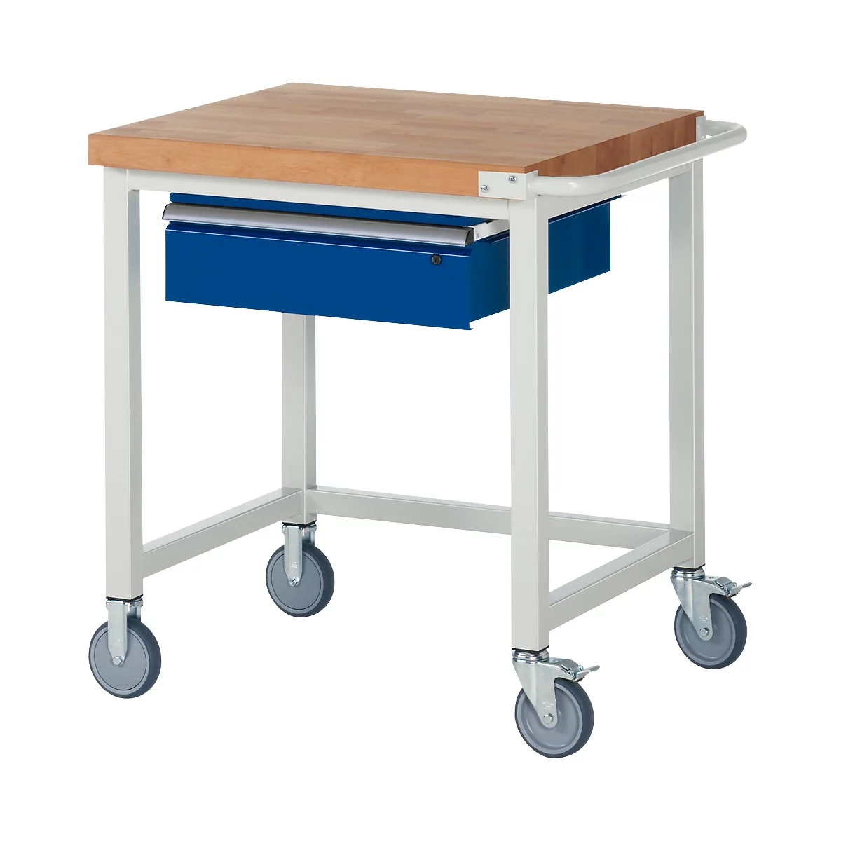 Établi série 8000, mobile, avec tiroir suspendu, l. 750 x P 700 x H 880 mm