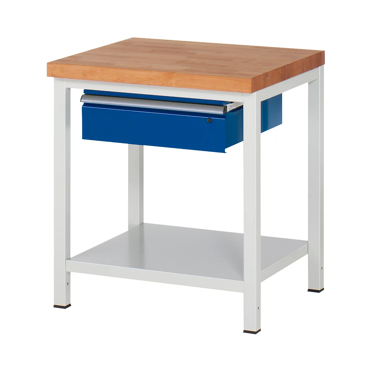 Établi série 8001, fixe, hauteur ajustable, l. 750 x P 700 x H 840 – 1040 mm