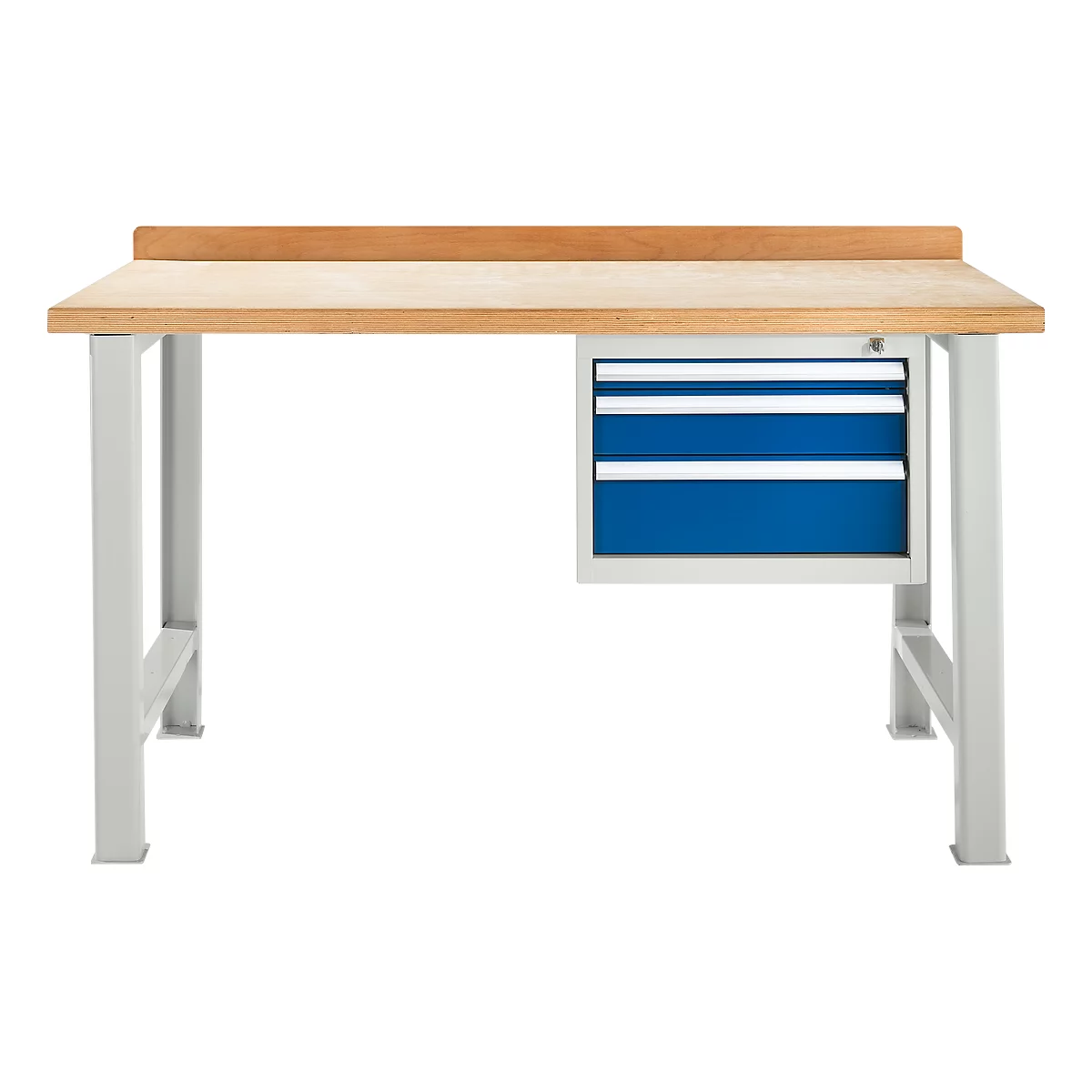 Établi TOP avec 3 tiroirs, unité de base, l. 1500 mm, gris clair 
