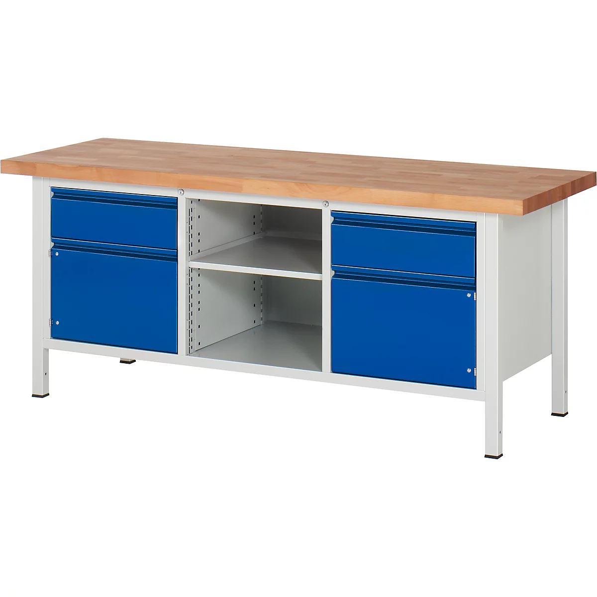Établi type 8561-2, l. 2000 x P 700 x H 840 mm