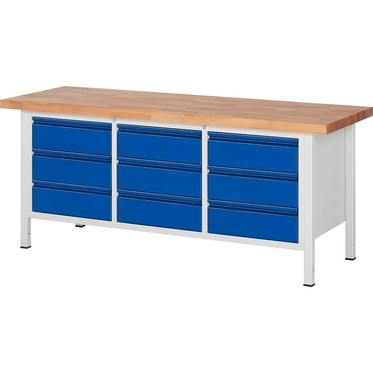 Établi type 8574-2, l. 2000 x P 700 x H 840 mm
