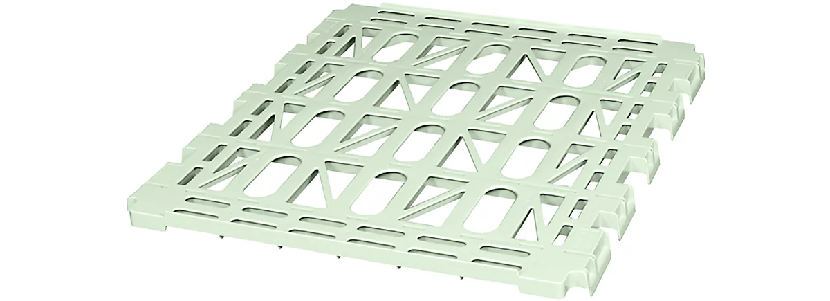 Etagenboden, Kunststoff, für 4-seitige Rollbox, grau (RAL 7032)