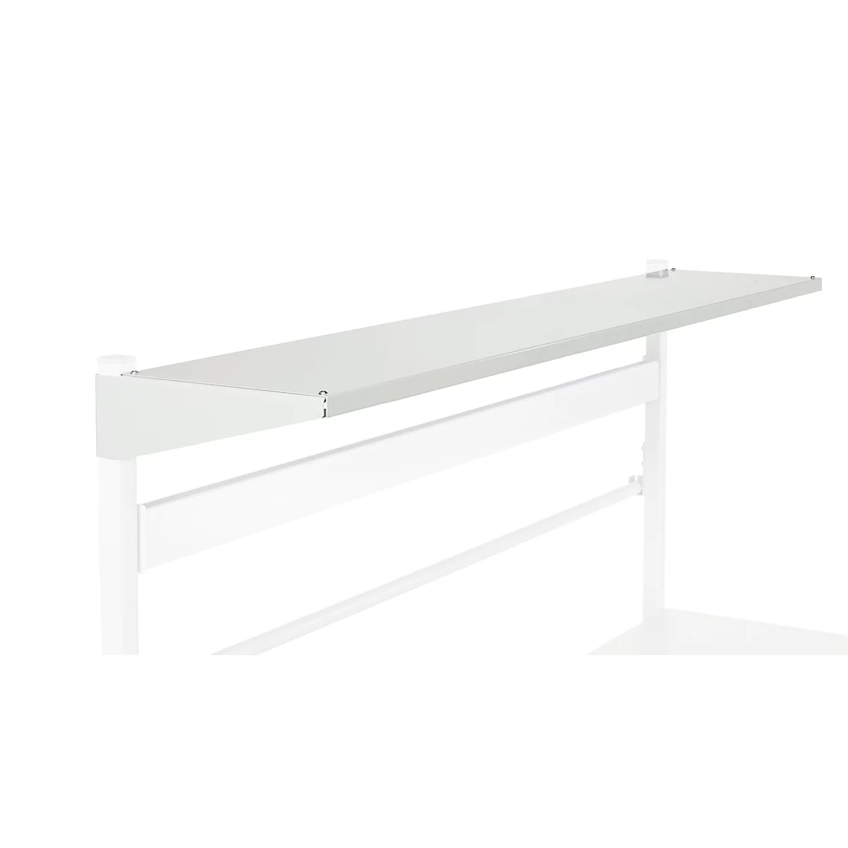 Etagenbord Serie TPB, Breite 1800 mm, aus Stahl, f. Packtische Serie TPB