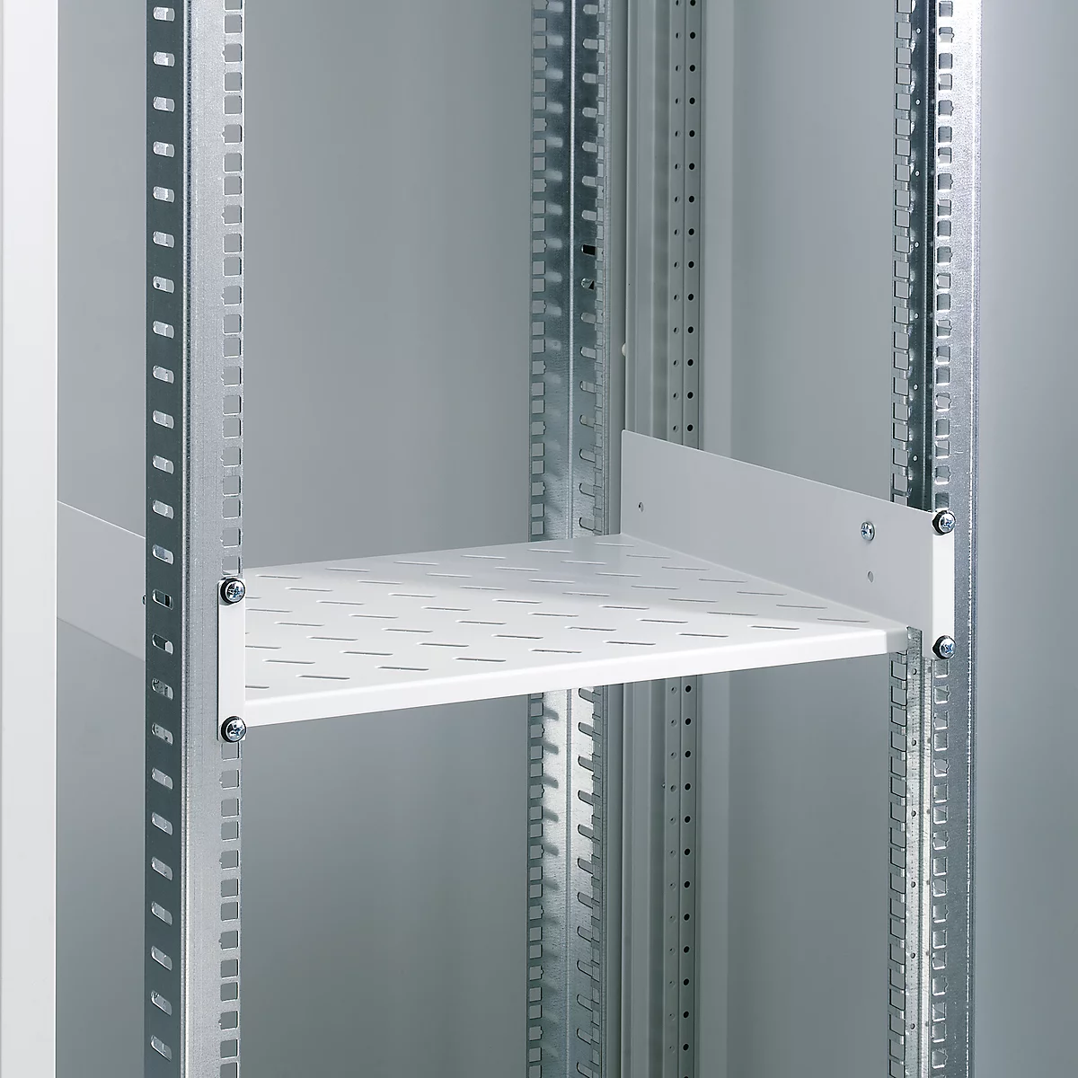 Étagère à appareils, pour armoire à serveur, fixe, 2 UH x 400 mm (19")