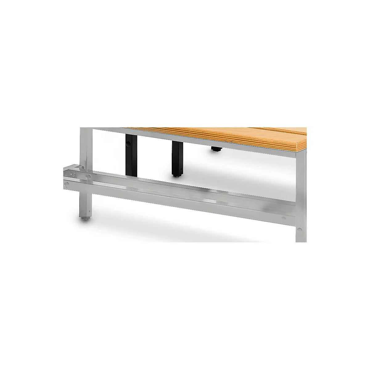 Étagère à chaussures, pour banc, L 1495 x P 200 mm (livré sans banc)