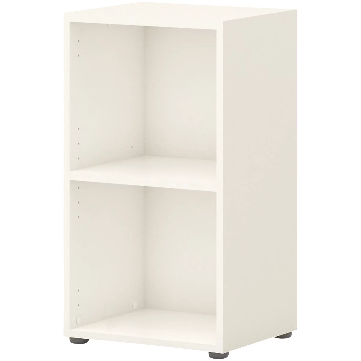 Etagère de bureau TEMPIO, en bois, 2 compartiments, 2 OH, L 400 x P 340 x H 720 mm, blanc