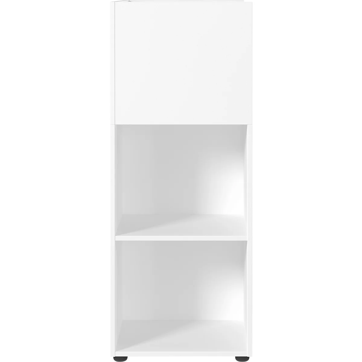 Etagère de séparation Porto, 1 grand compartiment, 4 petits compartiments, L 800 x P 460 x H 1200 mm, blanc