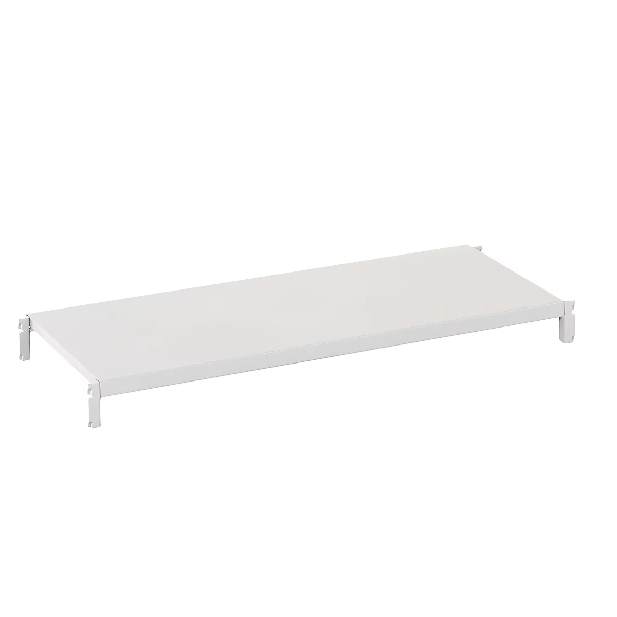 Étagère pour rayonnage universel - l. 1000 x P 300 mm - capacité de charge par étagère 125 kg - laqué époxy - gris clair RAL 7035