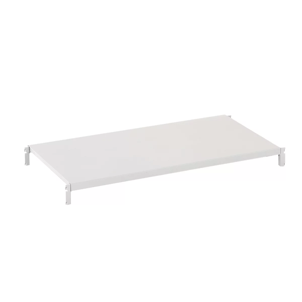 Étagère pour rayonnage universel - l. 1000 x P 400 mm - capacité de charge par étagère 125 kg - laqué époxy - gris clair RAL 7035