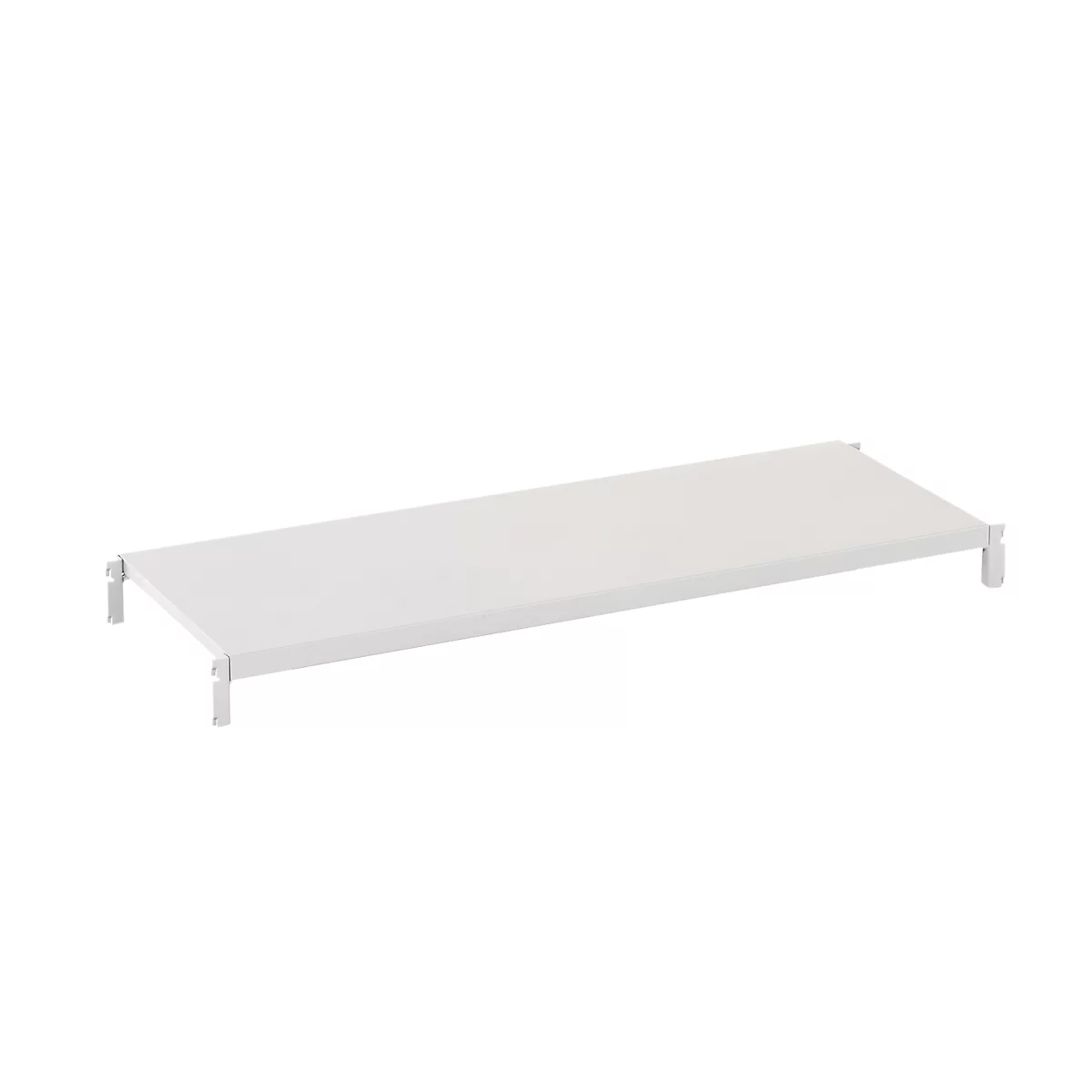 Étagère pour rayonnage universel - l. 1250 x P 300 mm - capacité de charge par étagère 125 kg - laqué époxy - gris clair RAL 7035