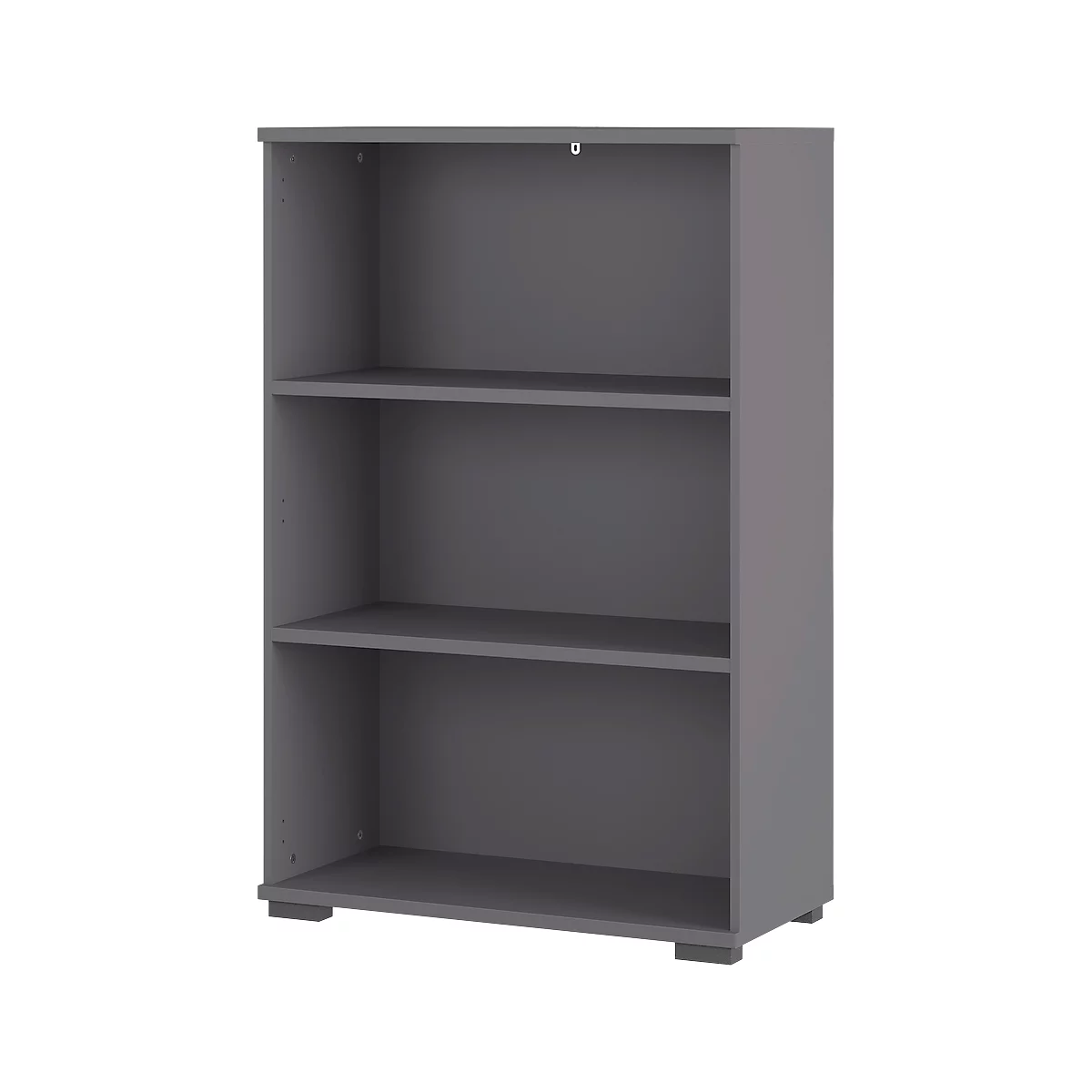 Etagère Profi 2.0, en bois, 3 OH, 2 étagères, 4 pieds en plastique, L 800 x P 400 x H 1230 mm, graphite