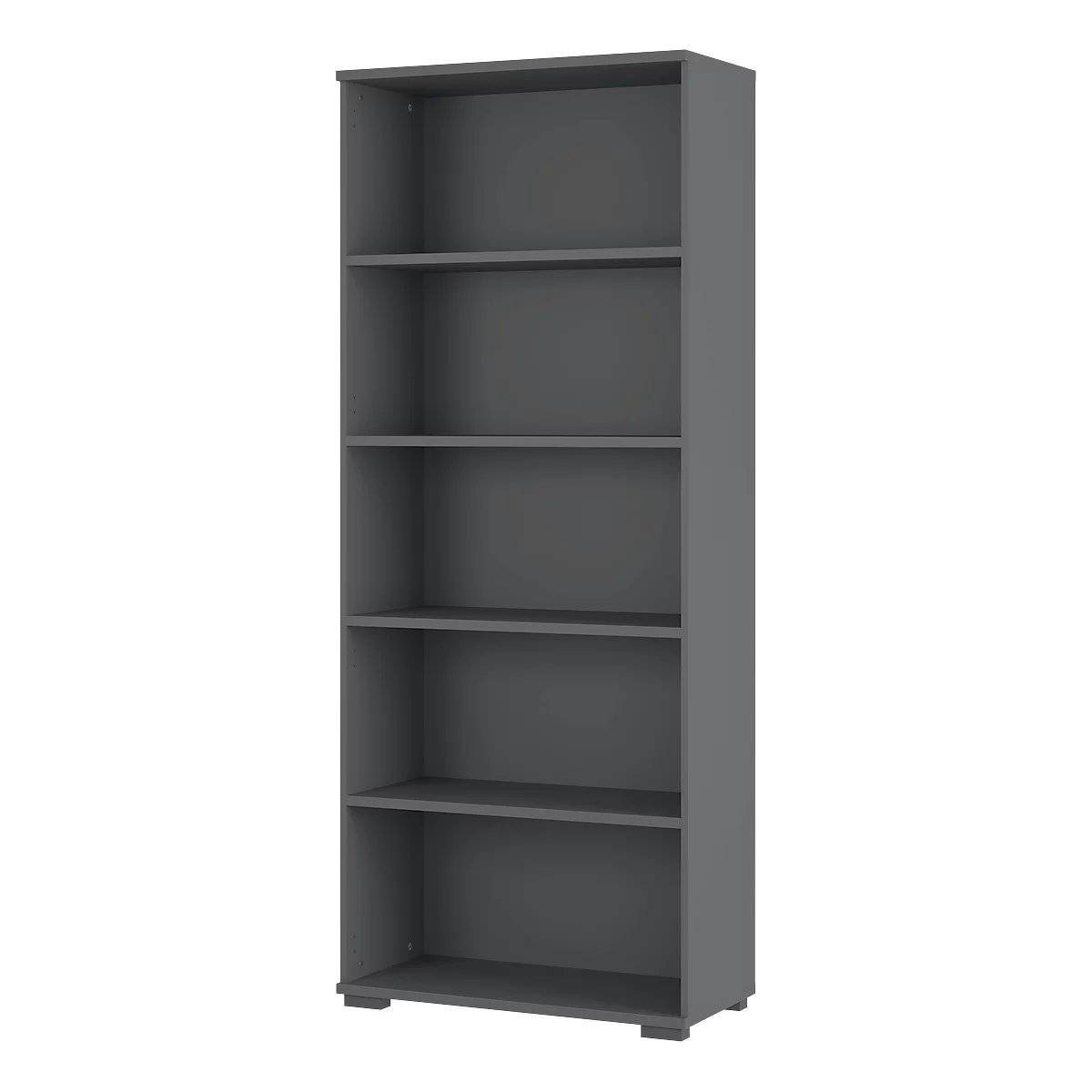Etagère Profi 2.0, en bois, 5 OH, 4 étagères, 4 pieds en plastique, L 800 x P 400 x H 2000 mm, graphite