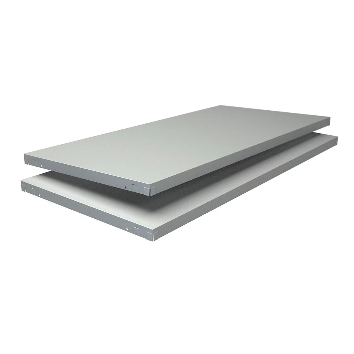 Étagère supplémentaire, pour rayonnages à emboîter, l. 1000 x P 500 mm, blanc