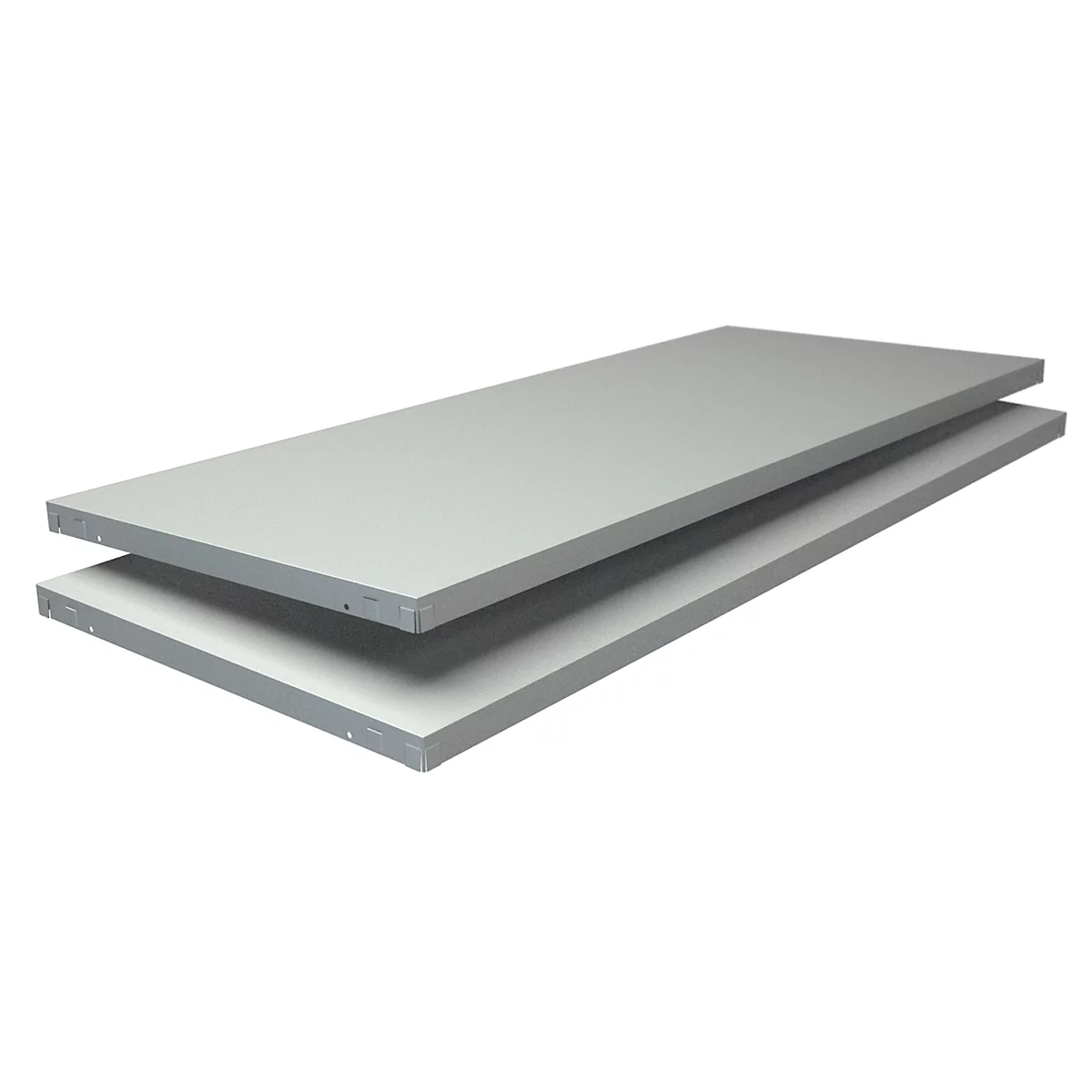 Étagère supplémentaire, pour rayonnages à emboîter, l. 1200 x P 500 mm, blanc