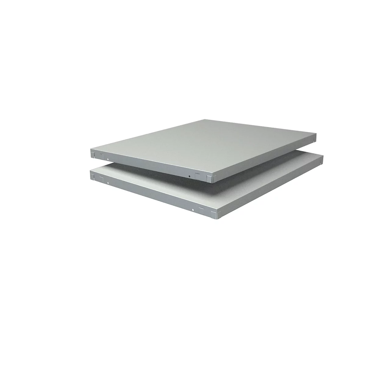 Étagère supplémentaire, pour rayonnages à emboîter, l. 600 x P 500 mm, blanc