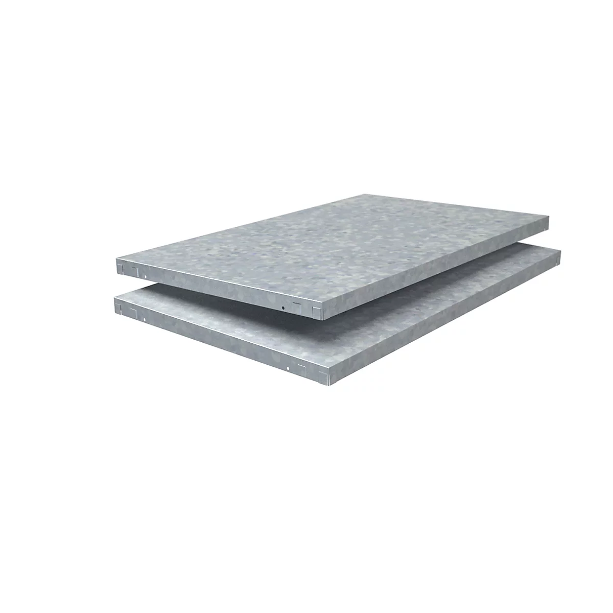 Étagère supplémentaire, pour rayonnages à emboîter, l. 800 x P 500 mm, galvanisé