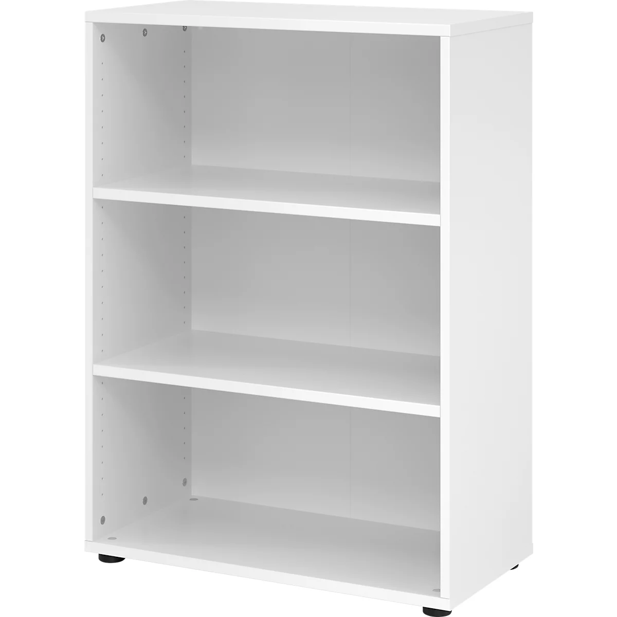 Étagères Breno, 3 HC, 28 kg par étagère, L 800 x P 400 x H 1100 mm, panneau de particules, blanc