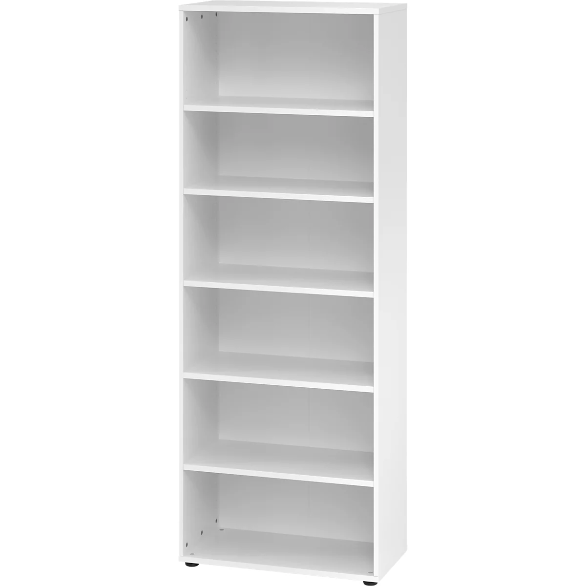 Étagères Breno, 6 HC, 28 kg par étagère, L 800 x P 400 x H 2156 mm, panneau de particules, blanc