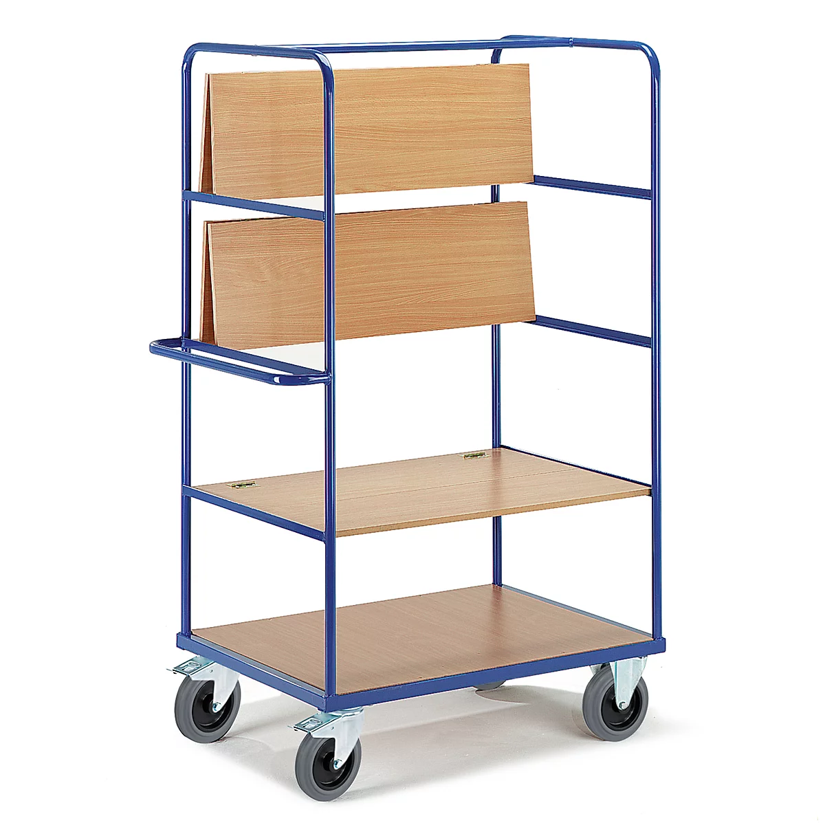 Etagewagen, 3 inklapbare etages, 1000 x 800 mm
